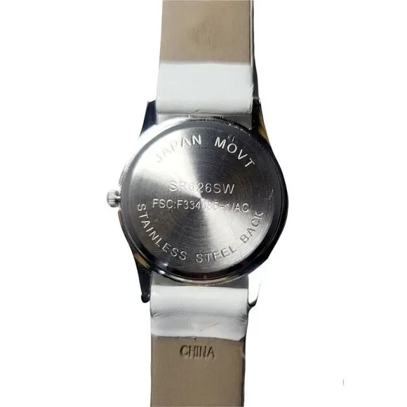 Ladies' Avon Tis The Season Snowman Quartz Watch Leather Band NEW BATTERY - Picture 4 of 4